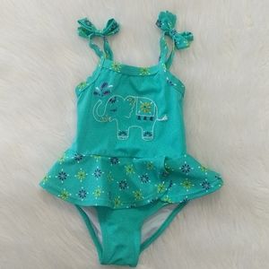 GYMBOREE Teal Elephant Swim Suit